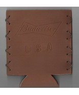 Budweiser Leather Stamped USA new Koozie free shipping to USA - $17.83 CAD