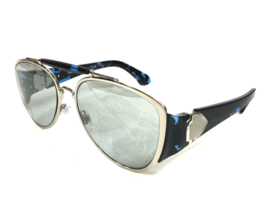 Burberry Sunglasses B3161 1005/69 Havana Black Blue Silver Pilot w/ Gray Lenses - £278.85 GBP