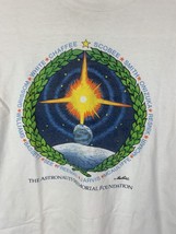 Vintage Astronauts T Shirt Memorial Foundation Single Stitch Small USA 80s 90s - £27.57 GBP