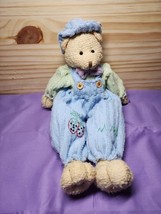 Sitting Teddy Bear Decor For Baby Children Room Shelf Fabric Dolls 1 Boy - £4.78 GBP