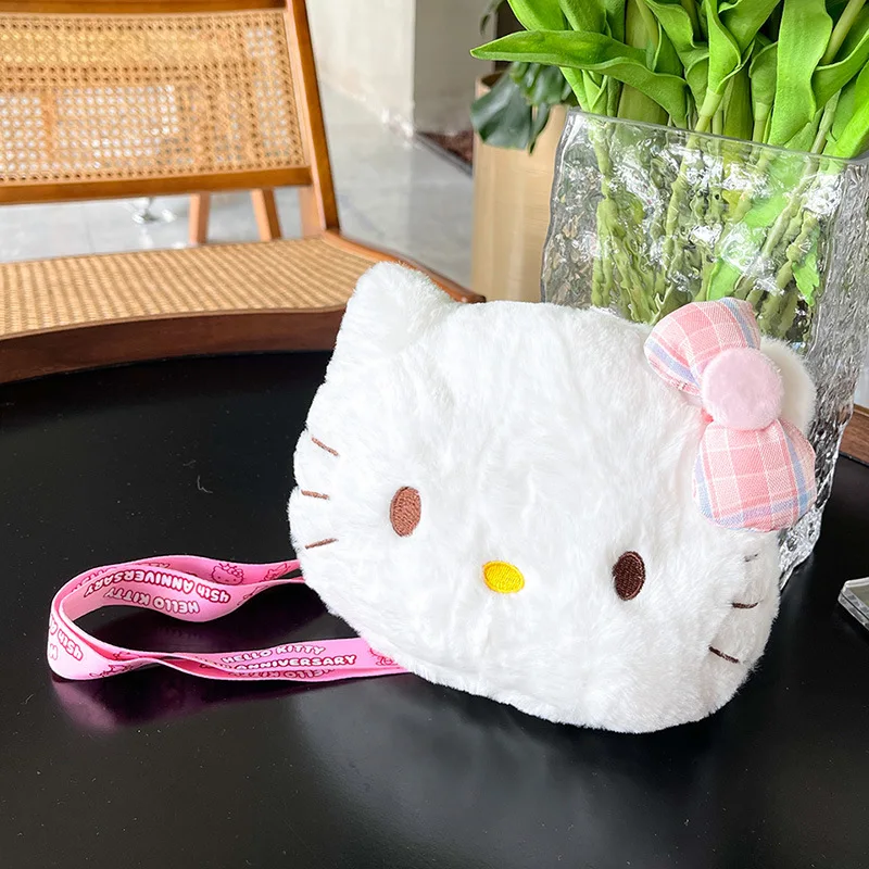 New Kawaii Sanrio  Mini  Bag  Messenger Plush Bags Earphone Storage Bag ... - $96.47