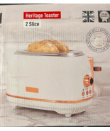 Haden Heritage 2 Slice Wide Slot Toaster with Removable Crumb Tray, Ivor... - $86.93 CAD