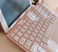 Actto Korean English Bluetooth Slim Keyboard Wireless Compact Tenkeyless (Pink) image 4