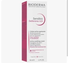 Lot of 2 BIODERMA Sensibio Defensive Rich soothing cream, 40ml, New/Sealed Tube - £16.37 GBP