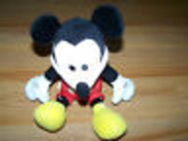 Walt Disney Mickey Mouse Bean Bag Plush Stuffed Animal 10&quot; EUC - £11.02 GBP