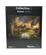 Ravnspire 1000 Pc. Jigsaw Puzzle SUNSET CABIN for Teens/Adults 27.5&quot; x 1... - $24.99