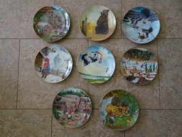 Gnome Collector Plate Set  - Secrets of the Gnome by Rien Poortvliet 8 Plate set - £481.10 GBP
