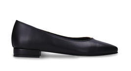 Veganer flacher Damenschuhe Ballerina zweifarbiger Schwarz Beige aus Apf... - $117.79