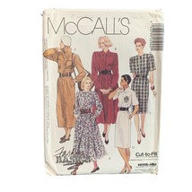 Vintage McCalls Pattern 6959 Womens Cut-To-Fit Dress Sizes 8-12 uncut - $10.79