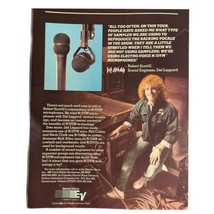 Echo Voice N/DYM Microphone Vintage 80s Print Advertisement Rock Def Leppard  - £21.97 GBP