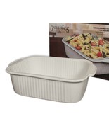 Porcelain Rectangular Pan Holder Baking Dish Oven to Table 11.5 X 8 Loaf... - $21.49