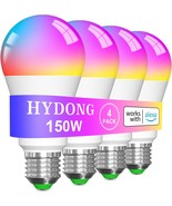 Smart Light Bulbs, 15W Color Changing Light Bulbs Compatible, Living Roo... - $42.98