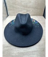 KITTENISH by Jessie James Decker Black Josie Wool Hat RARE Mushroom Art - $49.50
