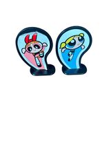Vintage 2000 The Powerpuff Girls Board Game Replacement Set Of 2 Pawns - $8.00