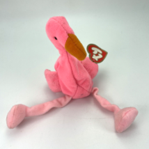 Ty Teenie Beanie Pinky Flamingo Vintage 1996 McDonalds Plush Toy Pink Wi... - $12.57