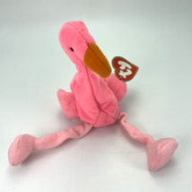 Ty Teenie Beanie Pinky Flamingo Vintage 1996 McDonalds Plush Toy Pink With Tags - £10.03 GBP