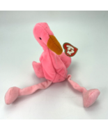 Ty Teenie Beanie Pinky Flamingo Vintage 1996 McDonalds Plush Toy Pink Wi... - $17.11 CAD