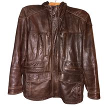 Marc New York Andrew Mark Men's L Vintage Bomber Jacket Brown - $59.39