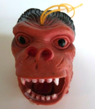 Angry Gorilla Ape Rubber Toy Head NOS 1960&#39;s Monster Sci-Fi Horror Vintage Retro - £10.43 GBP