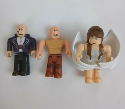 Lot of 3 Roblox 3&quot; Mini Figures Collectible Angel, Man in Purple Suit, &amp; Boy - $16.44