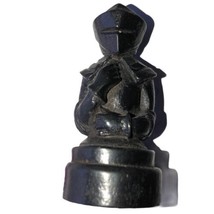 Chess Piece Replacement Black Pawn Medieval Armor Carved - $11.63