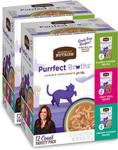 Rachael Ray Nutrish Purrfect Broths Natural Wet Cat Food, Variety Pack, 1.4 Ounc - £25.75 GBP