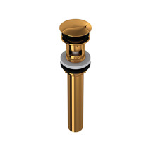 Rohl 5447IB Slotted Touch Seal Dome Drain With 6" Tailpiece - Italian Brass - £191.76 GBP