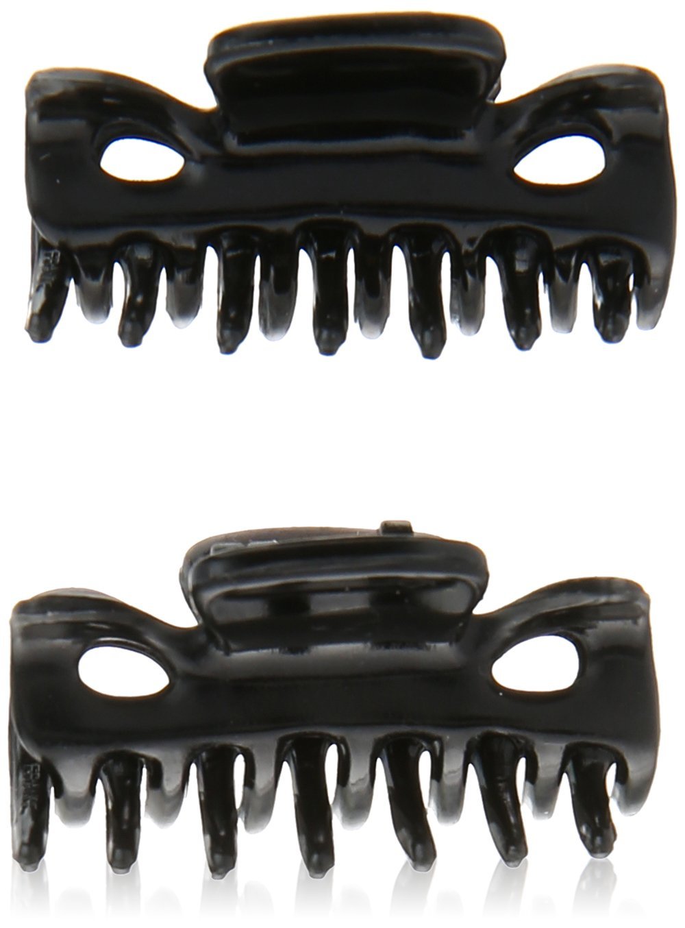 Caravan Mini Traditional Flair Hair Claws In Black Pair - $7.00+