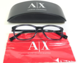 Armani Exchange Eyeglasses Frames AX 3005 8206 Black Blue Grey 52-17-145 - $49.49