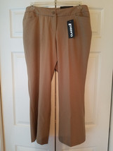 Lane Bryant Ladies Size 14 Petite Brown Pants (NEW) - £21.32 GBP