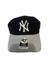 New York Yankees MLB Baseball Hat Cap Gray Blue Logo Embroidered &#39;47 MVP... - €21,04 EUR