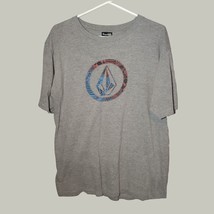 Volcom Mens Shirt Large Gray Short Sleeve Casual  - $14.96