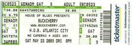 Buckcherry Ticket Stub May 23 2008 Atlantic City New Jersey - £27.97 GBP