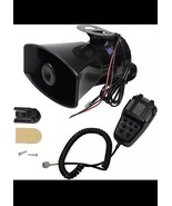 Car Siren Horn, 7 Tone Sound Siren Police Mic PA Speaker Car System Emer... - $461.55 MXN