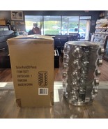 Simpli-Magic Revolving 20 Jar Bottle Spice Rack, Stainless Steel NEW - $53.69 CAD