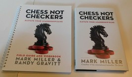 Chess Not Checkers By Mark Miller Hardcover &amp; Field Guide &amp; Workbook Bra... - £31.37 GBP