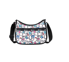 LeSportsac Playful Bunnies Classic Hobo Whimsical Bunnies Frolic/Play, C... - $73.99