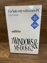 Vintage Microsoft Windows &amp; MS-DOS 6.2 Concise User’s Guide w/ COA New Sealed - £17.87 GBP