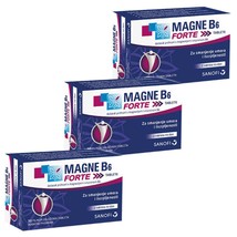 3 PACK Magne B6 Forte Magnesium Vitamins B6 Fatigue Stress x 30tabs - £38.22 GBP