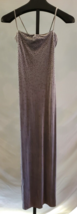 NWT Laundry by Shelli Segal Gunmetal Gray glitter Dress Misses Size 2 Sp... - £19.44 GBP