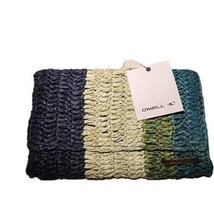 O&#39;neill Womens Fanny Pack Woven Fiber Blue Multicolor Boho Nature Vegan Outdoor - £10.11 GBP