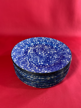 Ten Stangl Blue Town And Country 10 5/8 Inch Plates Mint - £89.11 GBP