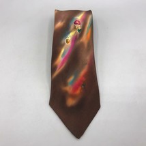 Vintage Fortune Cravats Hand Painted Silk Tie Necktie 3&quot; - £15.91 GBP