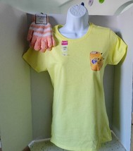 Cute Pokemon + Fanta tshirt Shirt Ladies Size S Plus Fuzzy Gloves NWT Must See - £13.13 GBP
