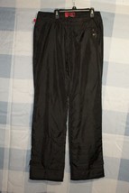 Women s Juniors Black Johnny Blaze Flame Insulated Straight Snow Pant Si... - £22.13 GBP