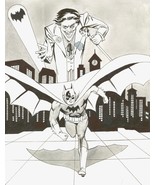 Joe Giella Unsigned Original DC Comic Art Sketch Batman &amp; The Joker Goth... - $989.99