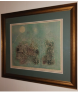 MID CENTURY MODERNIST ABSTRACT IMPRESSIONIST JAPANESE ETCHING SHOICHI HA... - $43,079.47 MXN