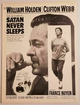 1962 Magazine Movie Ad &quot;Satan Never Sleeps&quot; William Holden, France Nuyen - $14.44