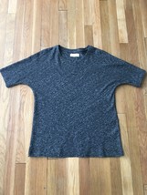 Everlane Pullover Sweater Short Sleeve Heathered Gray Cotton Wool Size S - $29.69