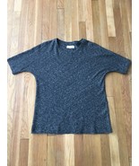 Everlane Pullover Sweater Short Sleeve Heathered Gray Cotton Wool Size S - $29.69